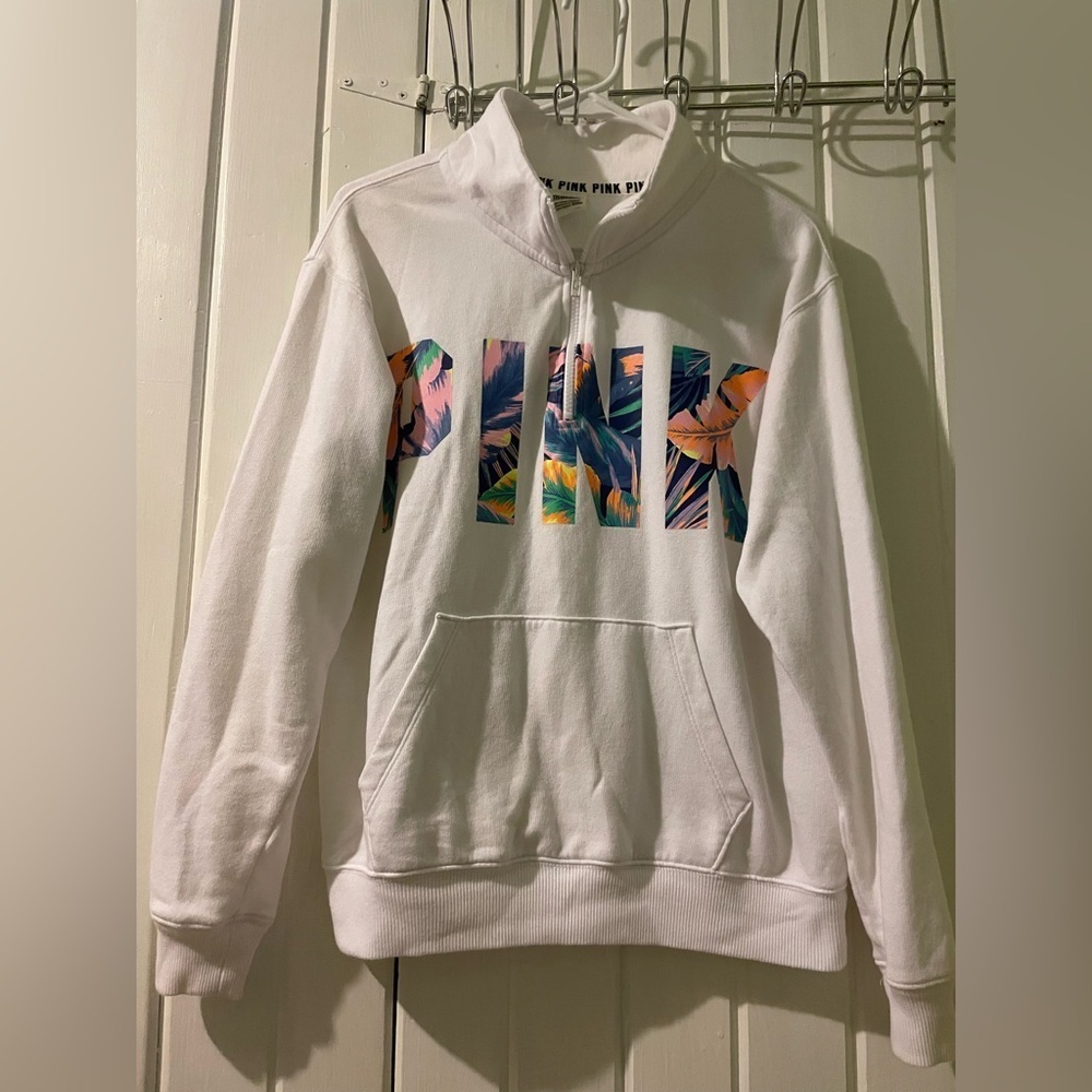 VS. PINK 1/4 zip pullover X-small EUC